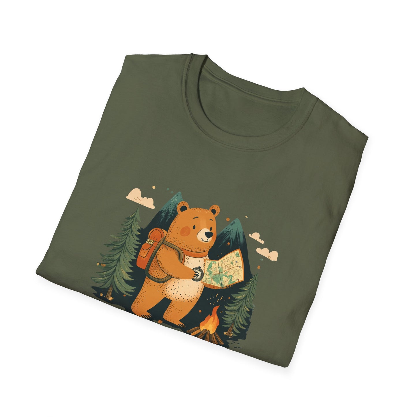 Bearly Lost Funny Hiking T-Shirt | Sarcastic Bear Outdoor Adventure Tee | Perfect Gift for Husband or Boyfriend | Nature Lover Camping Shirt