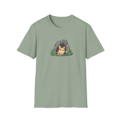 Adorable Rabbit Cave T-Shirt | Cute Animal Graphic Tee | Perfect for Nature Lovers, National Park Enthusiasts, and Outdoor Adventures