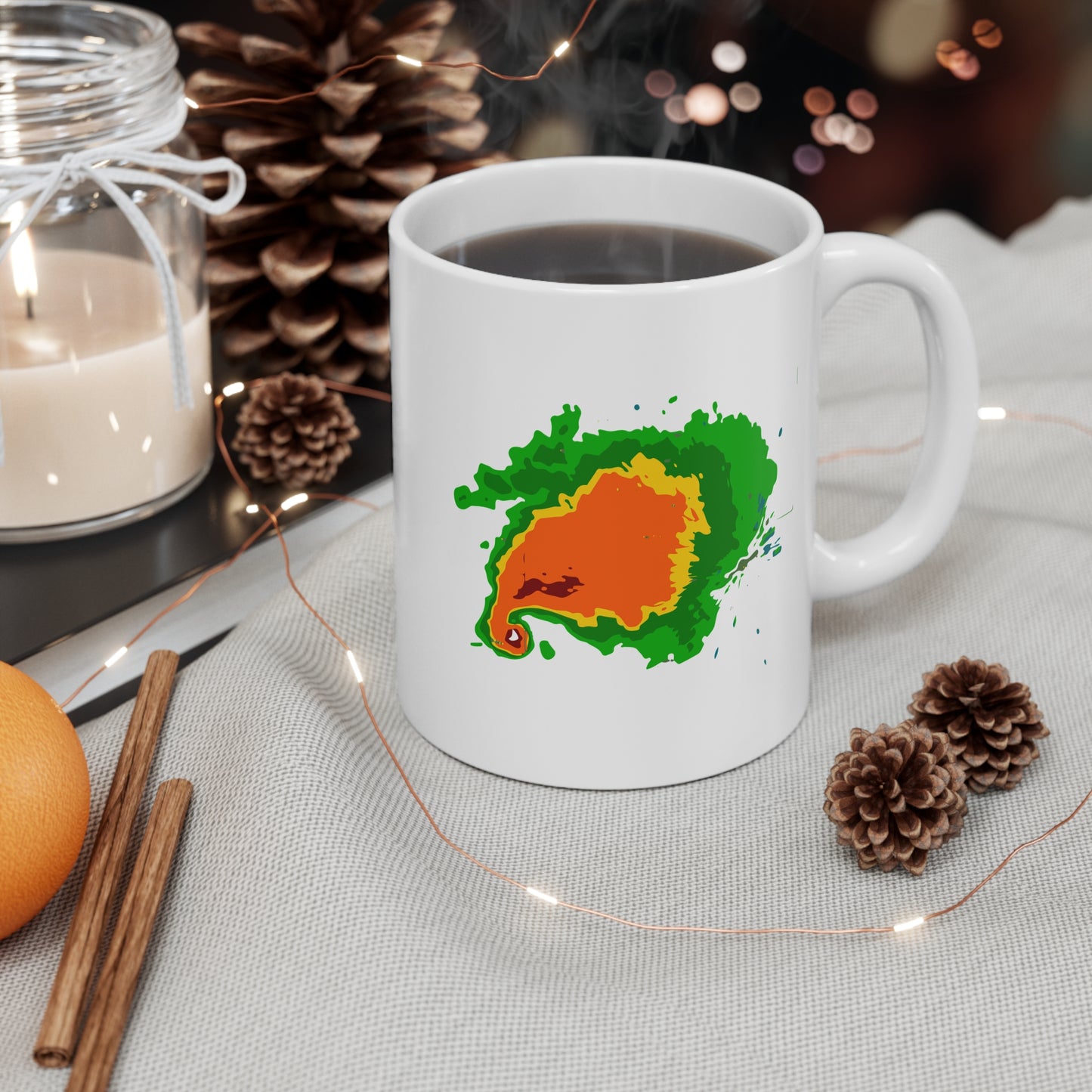 Supercell Radar Weather Mug | Storm Chaser, Meteorologist Gift, Weather Radar Coffee Mug, Meteorology Student, Weatherman Gift