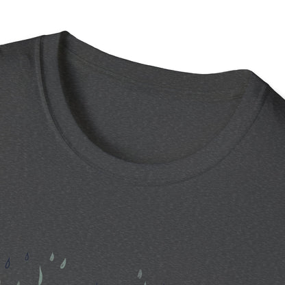 Rain Lover T-Shirt | Cozy Minimalist Aesthetic | Umbrella Rainy Day Outfit | Weather Lover Gift | Fall & Spring Fashion | Introvert Gift