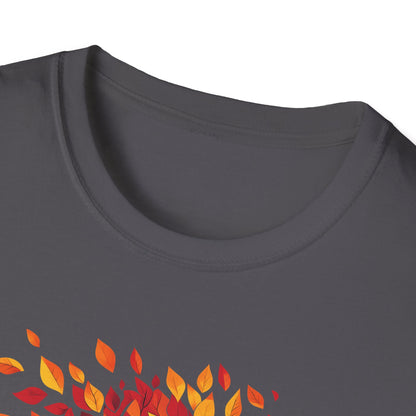 Autumn Tree Abstract Graphic T-Shirt | Fall Nature Tee | Shirt for Nature Lovers | Fall Leaves Shirt | Perfect for Outdoor Adventures Hikers