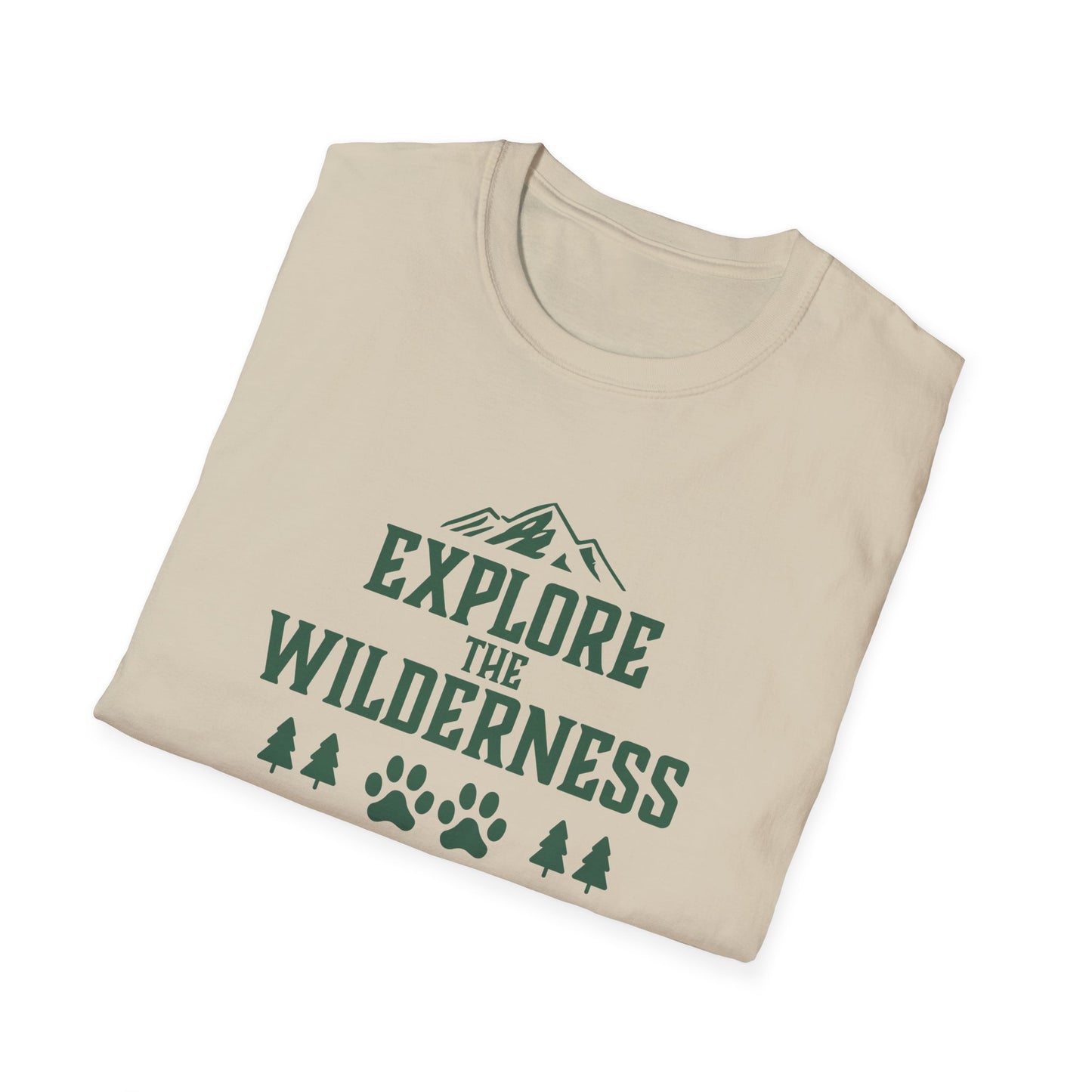 Mountain Adventure T-Shirt | Outdoor Nature Lover Tee, Hiking & Camping Shirt | Wilderness Exploration Apparel, Mountains and Paw Prints