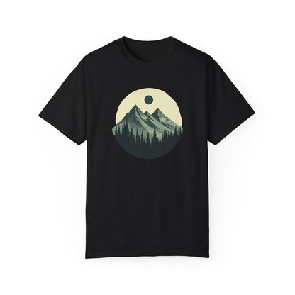 Mountain Peaks Nature T-Shirt - Minimalist Mountain Design | Outdoor Graphic Tee | Adventure Apparel