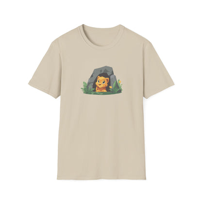 Adorable Mountain Lion Cave T-Shirt | Cute Animal Graphic Tee | Perfect for Nature Lovers, National Park Enthusiasts, and Outdoor Adventures