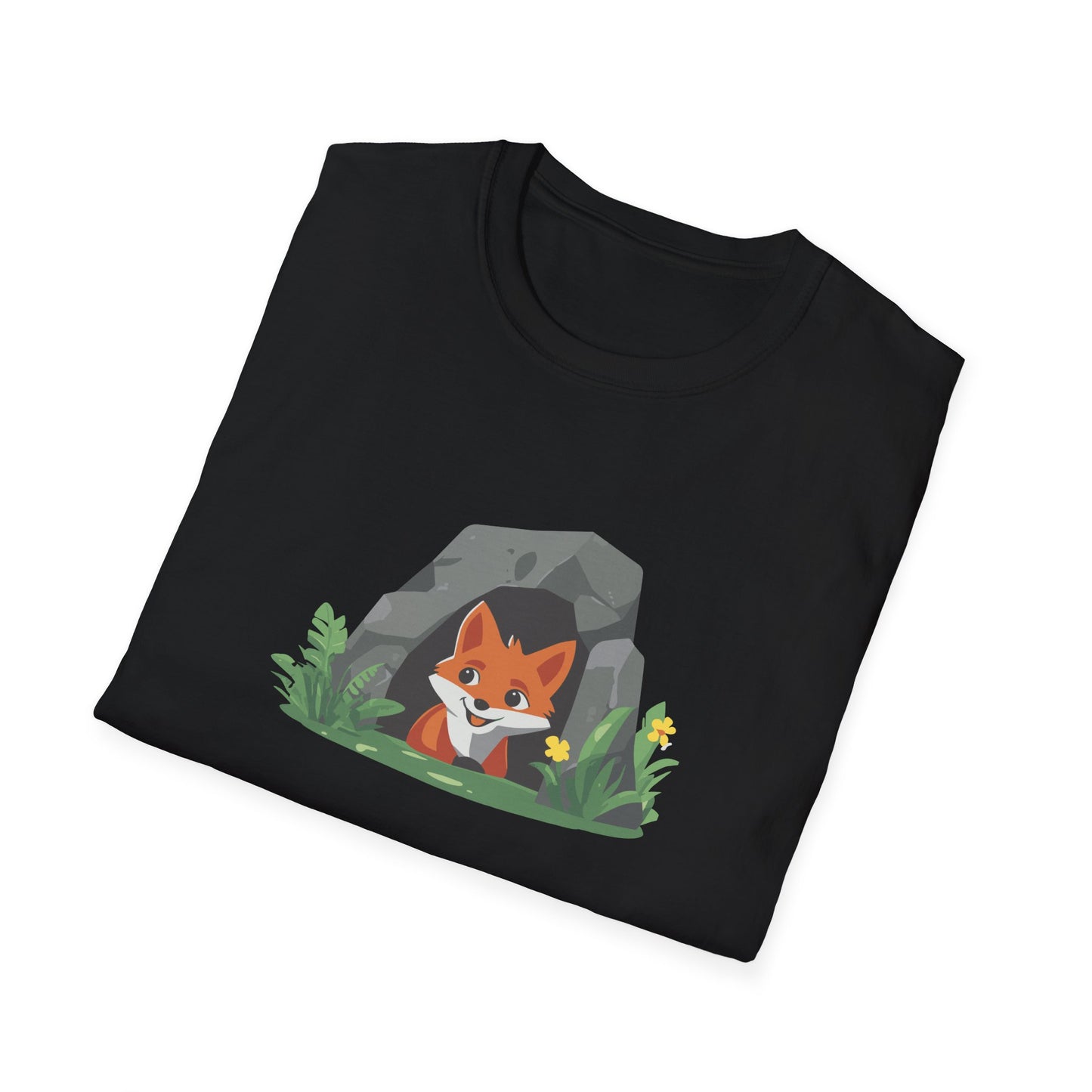 Adorable Fox Cave T-Shirt | Cute Woodland Animal Graphic Tee | Perfect for Nature Lovers, National Park Enthusiasts, and Outdoor Adventures