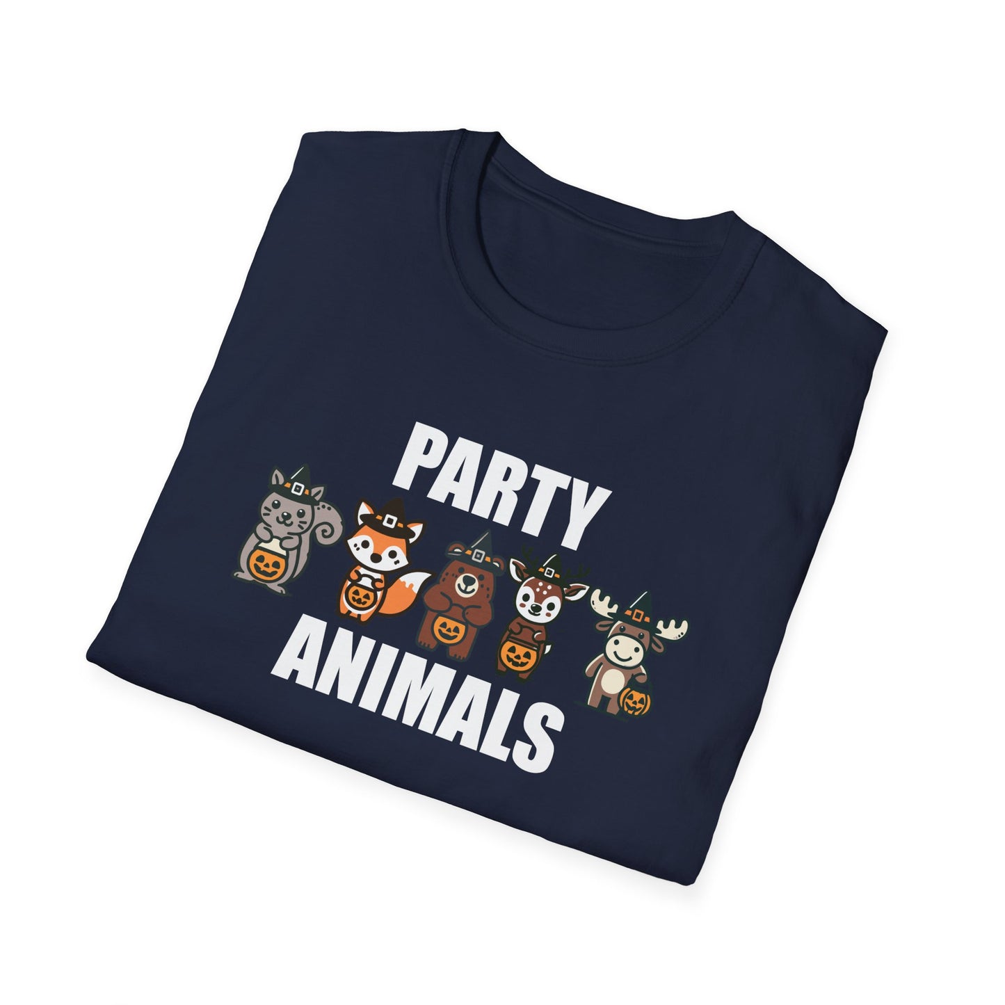 Party Animals Halloween T-Shirt - Funny Trick-Or-Treat Animal Tee - Forest Animals Halloween Costume Shirt