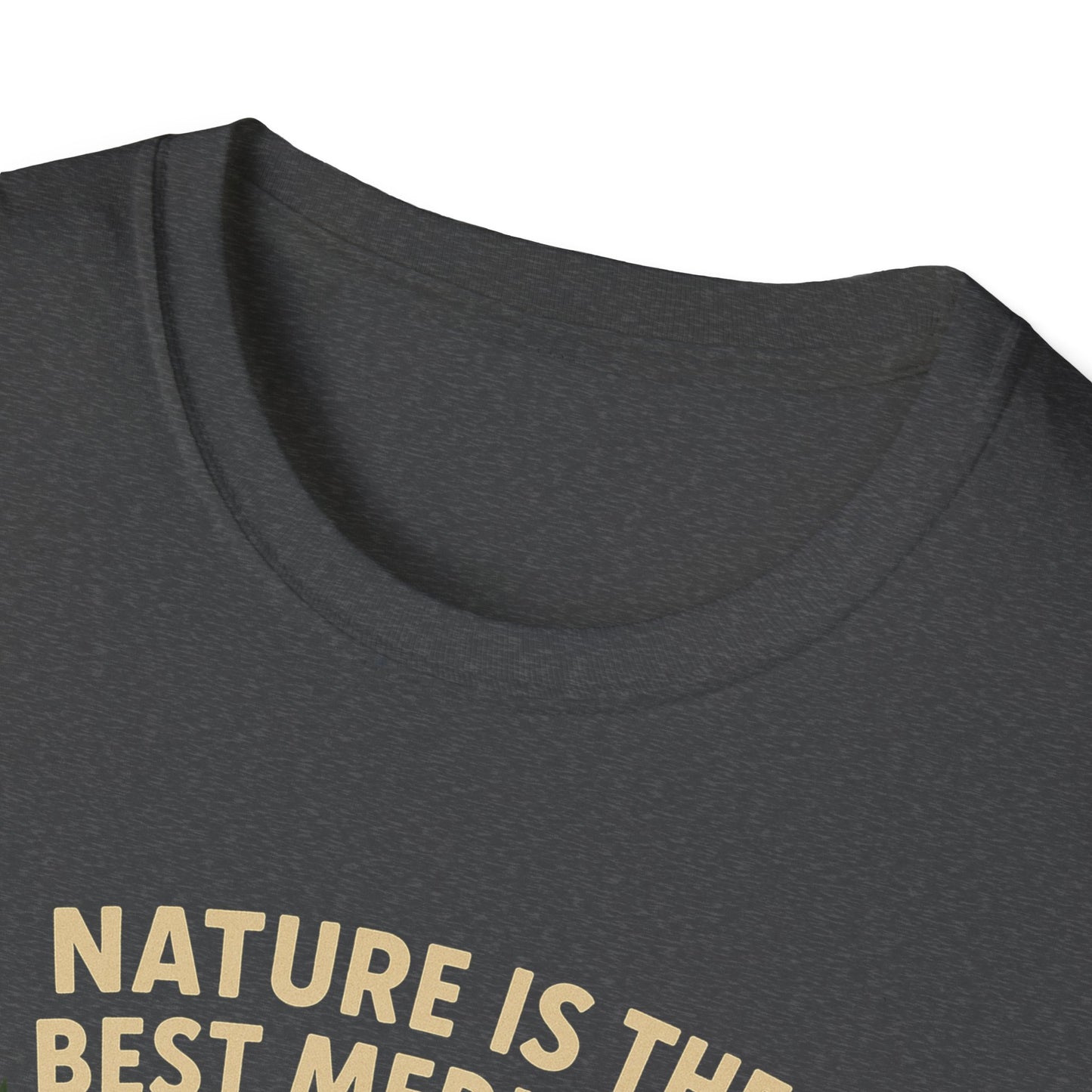 Nature Is the Best Medicine Shirt | Forest Ranger Bear Tee | Hiking Therapy T-Shirt | Trail Lover Gift | Outdoor Mental Health