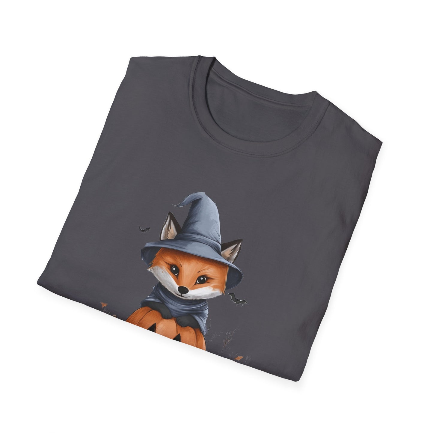 Cute Fox Halloween Shirt - Witch Fox in Pumpkin Graphic Tee - Spooky Season Fall Apparel - Halloween Gift for Fox Lovers