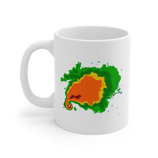 Supercell Radar Weather Mug | Storm Chaser, Meteorologist Gift, Weather Radar Coffee Mug, Meteorology Student, Weatherman Gift