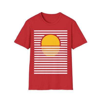 Minimal Rising Sun Graphic T-Shirt | Unisex