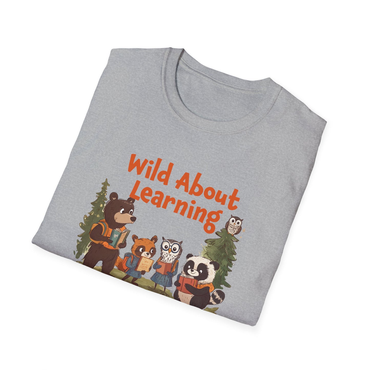 Woodland Animals Back to School T-Shirt, Cute forest Animals Teacher Gift, Wild for Learning, Nature Lover Shirt, Gift for Teachers