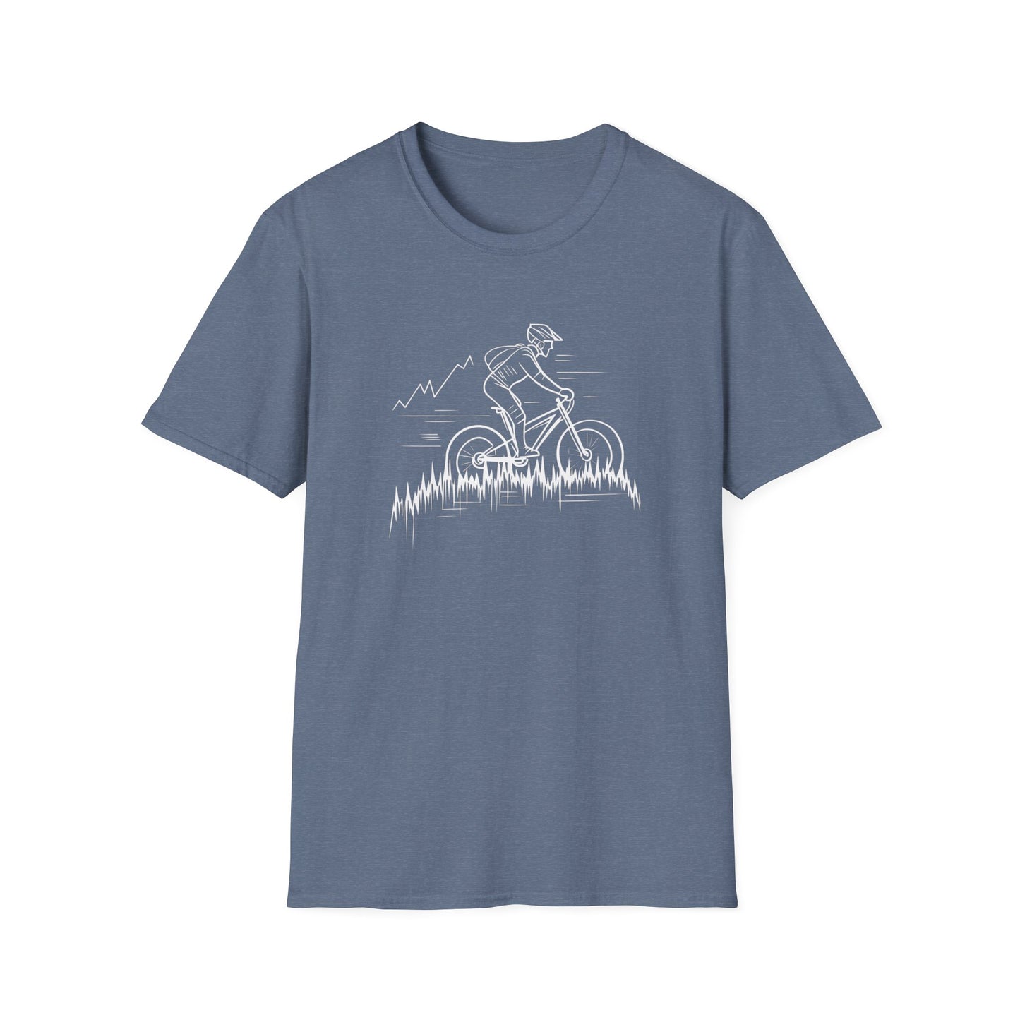 Mountain Bike Heartbeat Shirt for Adventure Lovers, Perfect Biking Gift for Him, Outdoor Cyclist Tee, Unique Present for Bikers