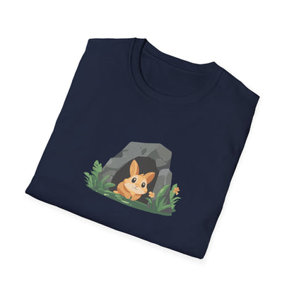 Adorable Rabbit Cave T-Shirt | Cute Animal Graphic Tee | Perfect for Nature Lovers, National Park Enthusiasts, and Outdoor Adventures