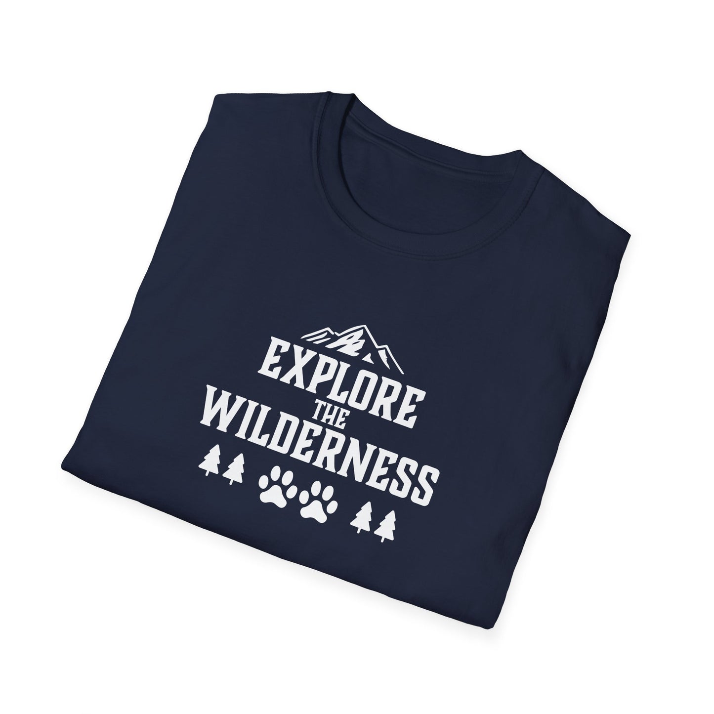 Mountain Adventure T-Shirt | Outdoor Nature Lover Tee, Hiking & Camping Shirt | Wilderness Exploration Apparel, Mountains and Paw Prints