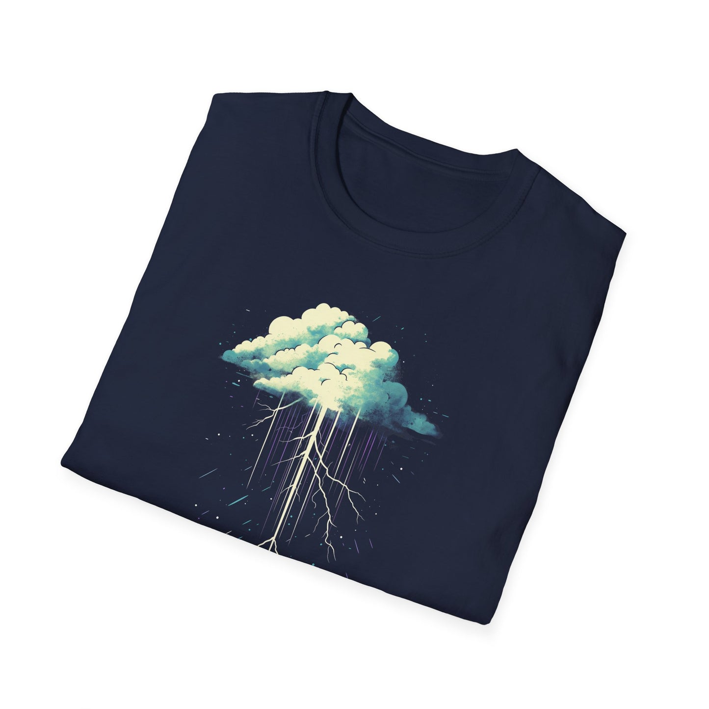 Lightning Storm T-Shirt | Minimalist Thunderstorm Graphic Tee | Meteorology Shirt Gift for Weather Enthusiasts