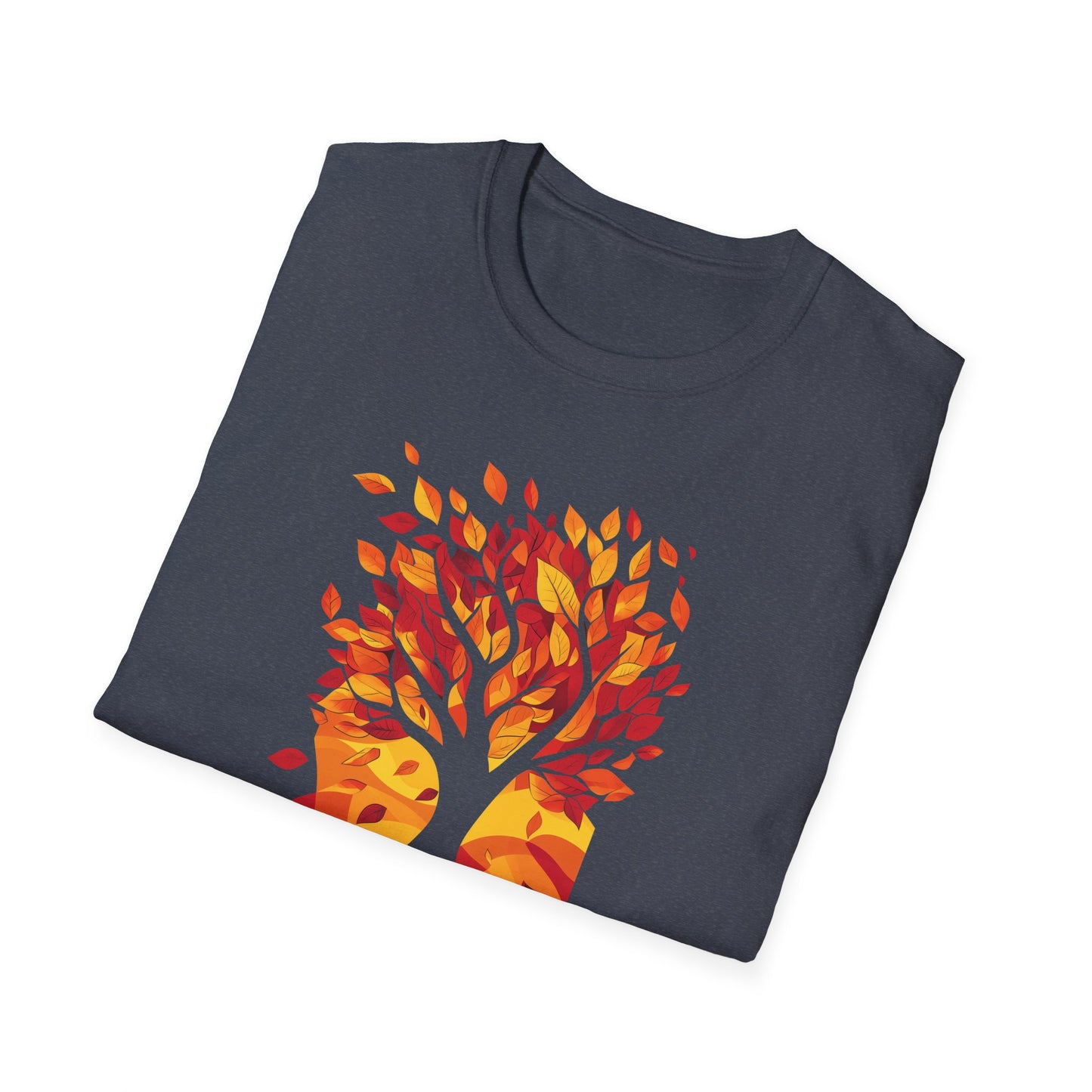 Autumn Tree Abstract Graphic T-Shirt | Fall Nature Tee | Shirt for Nature Lovers | Fall Leaves Shirt | Perfect for Outdoor Adventures Hikers