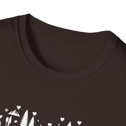 Love National Parks T-Shirt - Heart Park Icons Graphic Tee - Perfect for Outdoor Enthusiasts and Park Lovers