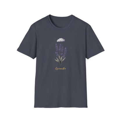 Lavender Calm T-Shirt | Wildflower Shirt for Women | Botanical Nature Mood Tee | Minimalist Floral T-Shirt | Soft Retro Gift for Her