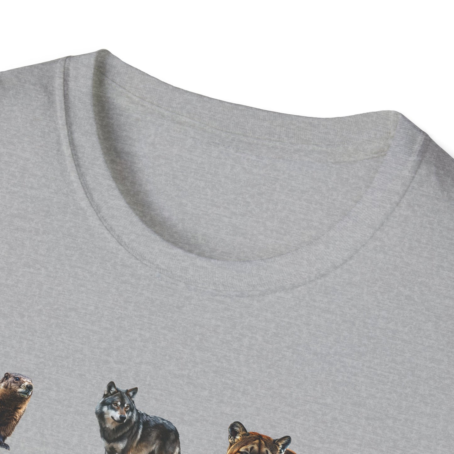 Rocky Mountain Wildlife T-Shirt - North American Wildlife Graphic Tee, Nature Lover & Hiker Shirt, Wildlife Gift for Animal Lovers