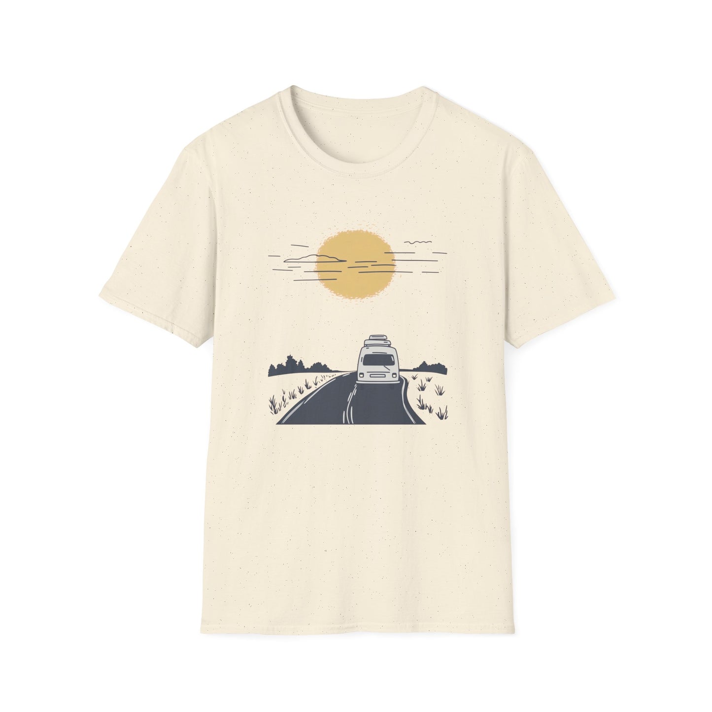 Chasing Sunsets Modern Van Life T-Shirt, Adventure Tee, Wanderlust Road Trip Shirt, Fun Outdoor Camping Top, Traveler Apparel Gift