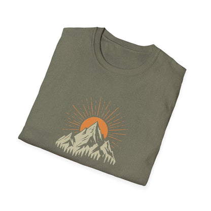 Rise & Climb Rock Climbing T-Shirt, Mountain Climber Tee, Outdoor Adventure Shirt, Inspirational Hiking Top, Mountaineer Gift for Men