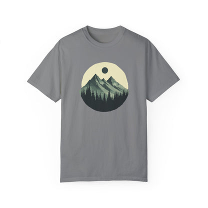 Mountain Peaks Nature T-Shirt - Minimalist Mountain Design | Outdoor Graphic Tee | Adventure Apparel