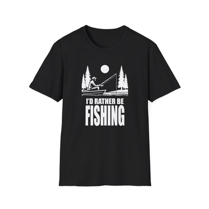 I'd Rather be Fishing } Men's Gift | Fishing T-Shirt