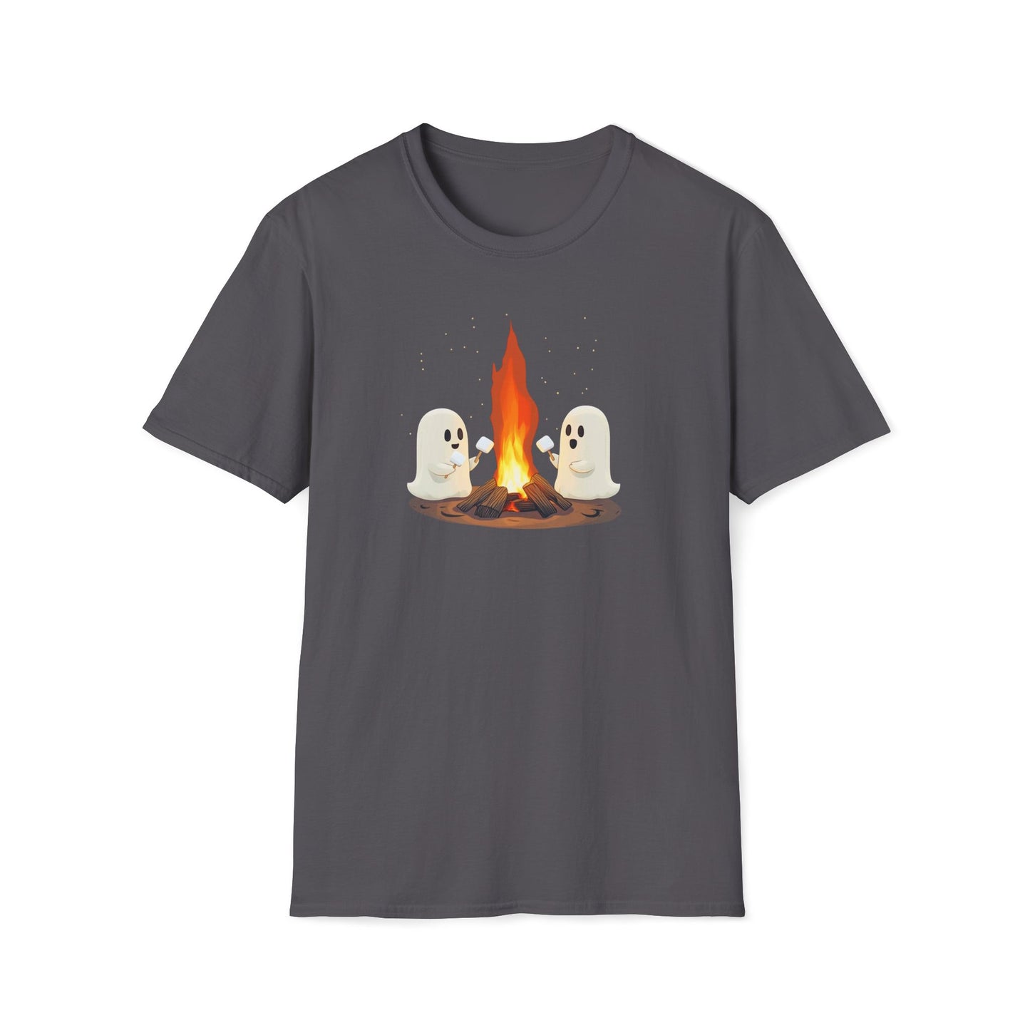 Halloween Ghost Campfire T-Shirt, Camping Shirt, Cute Spooky Tee, Halloween Party Outfit, Halloween 2024, Ghostly Campfire