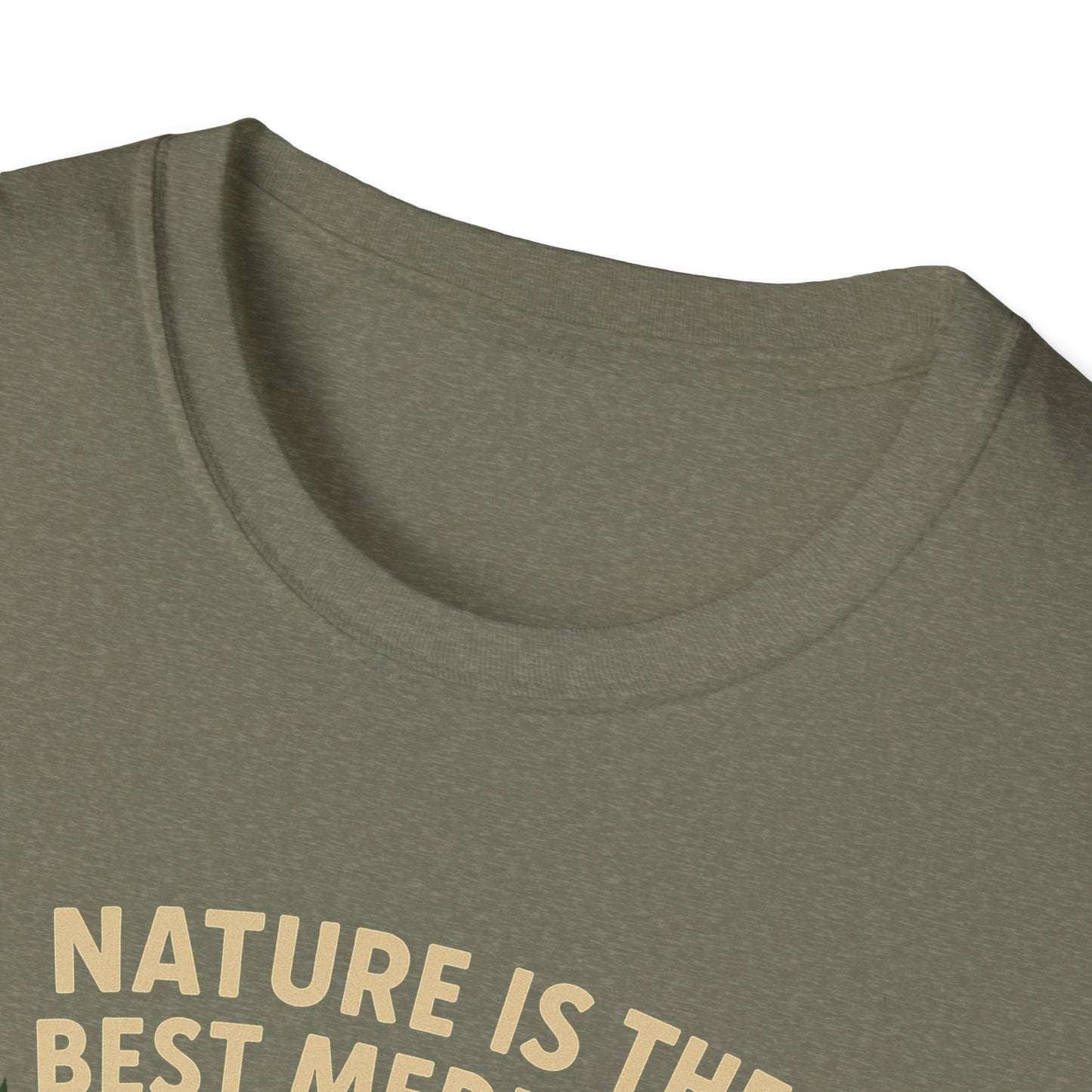 Nature Is the Best Medicine Shirt | Forest Ranger Bear Tee | Hiking Therapy T-Shirt | Trail Lover Gift | Outdoor Mental Health