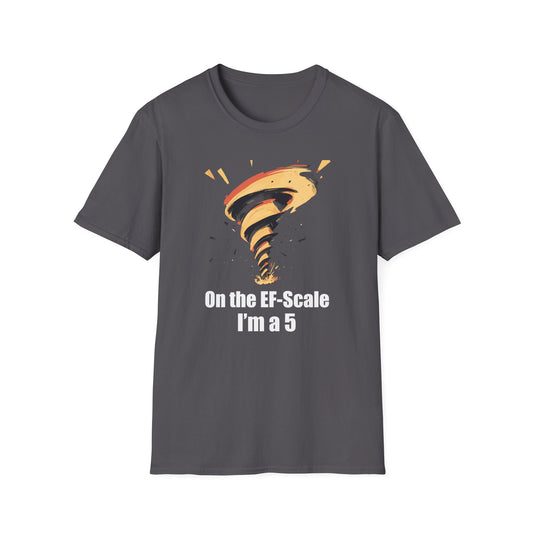 EF-Scale Tornado T-Shirt | Funny Weather Enthusiast Tee Gift for Storm Chasers, Meteorologists and Weather Buffs