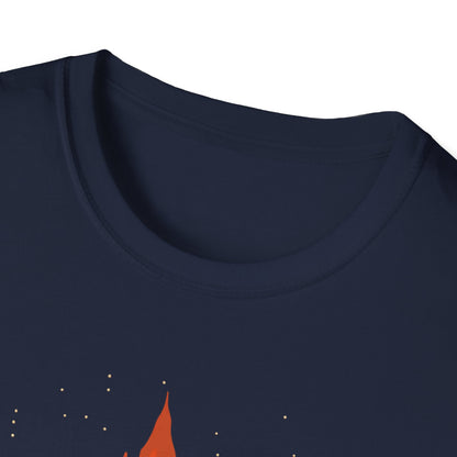 Halloween Ghost Campfire T-Shirt, Camping Shirt, Cute Spooky Tee, Halloween Party Outfit, Halloween 2024, Ghostly Campfire