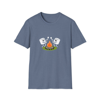 Campfire Dancing Marshmallows T-Shirt - Cute Outdoor Camping Graphic Tee