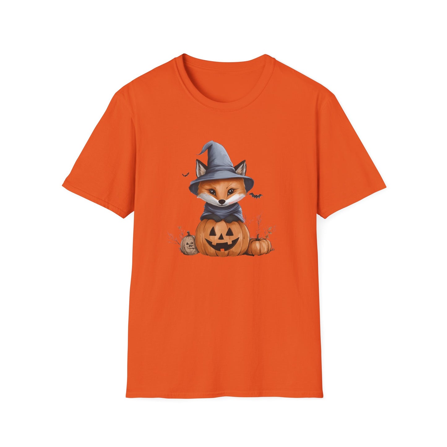 Cute Fox Halloween Shirt - Witch Fox in Pumpkin Graphic Tee - Spooky Season Fall Apparel - Halloween Gift for Fox Lovers