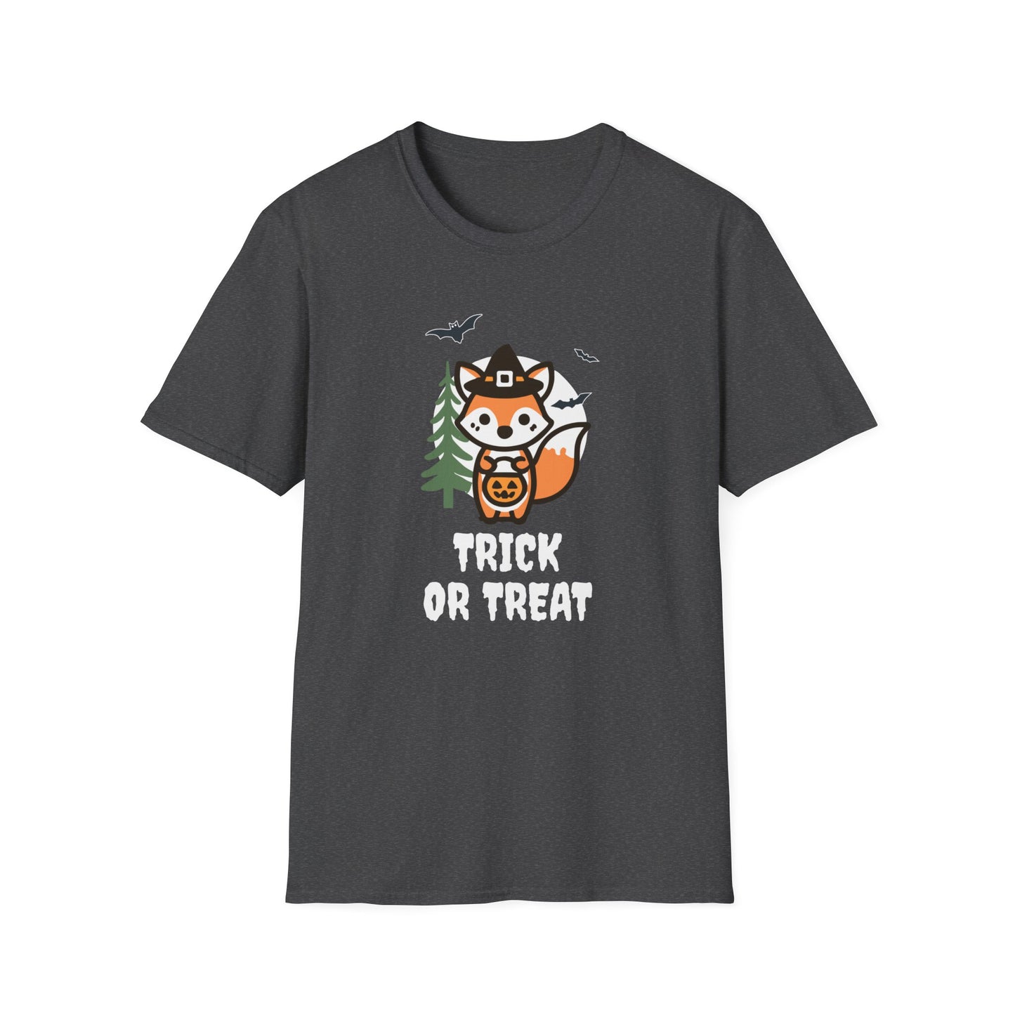 Cute Fox Halloween Trick or Treat T-Shirt | Adorable National Park Animal Illustration Tee | Perfect for Halloween and Nature Lovers