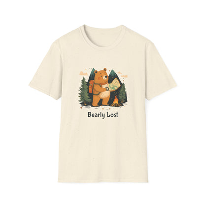 Bearly Lost Funny Hiking T-Shirt | Sarcastic Bear Outdoor Adventure Tee | Perfect Gift for Husband or Boyfriend | Nature Lover Camping Shirt