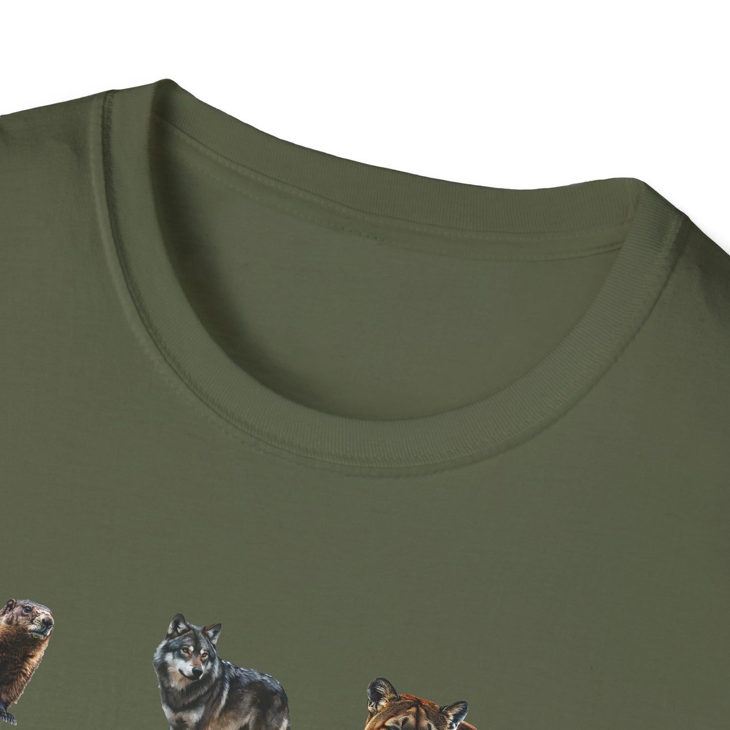 Rocky Mountain Wildlife T-Shirt - North American Wildlife Graphic Tee, Nature Lover & Hiker Shirt, Wildlife Gift for Animal Lovers