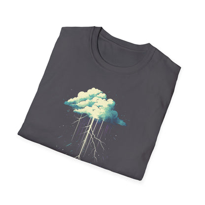 Lightning Storm T-Shirt | Minimalist Thunderstorm Graphic Tee | Meteorology Shirt Gift for Weather Enthusiasts