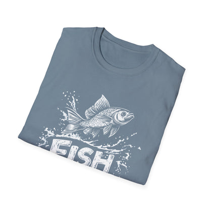 Fish On! Funny Fishing Shirt for Men, Dad Fishing Gift, Bass Fisherman Graphic Tee, Outdoorsman Shirt, Father's Day Gift