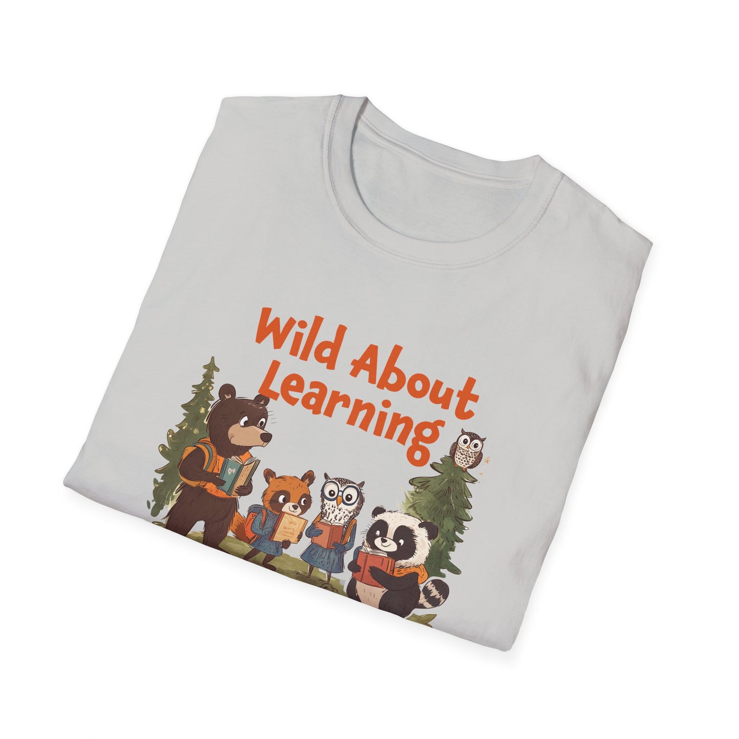 Woodland Animals Back to School T-Shirt, Cute forest Animals Teacher Gift, Wild for Learning, Nature Lover Shirt, Gift for Teachers