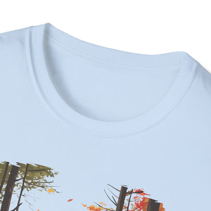 Autumn Adventures T-shirt - Cozy Fall Forest Nature Design Tee for Outdoor Enthusiasts, Hiking Lovers, Fall Hiker Shirt