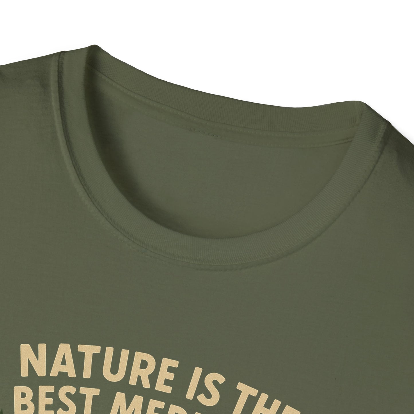 Nature Is the Best Medicine Shirt | Forest Ranger Bear Tee | Hiking Therapy T-Shirt | Trail Lover Gift | Outdoor Mental Health