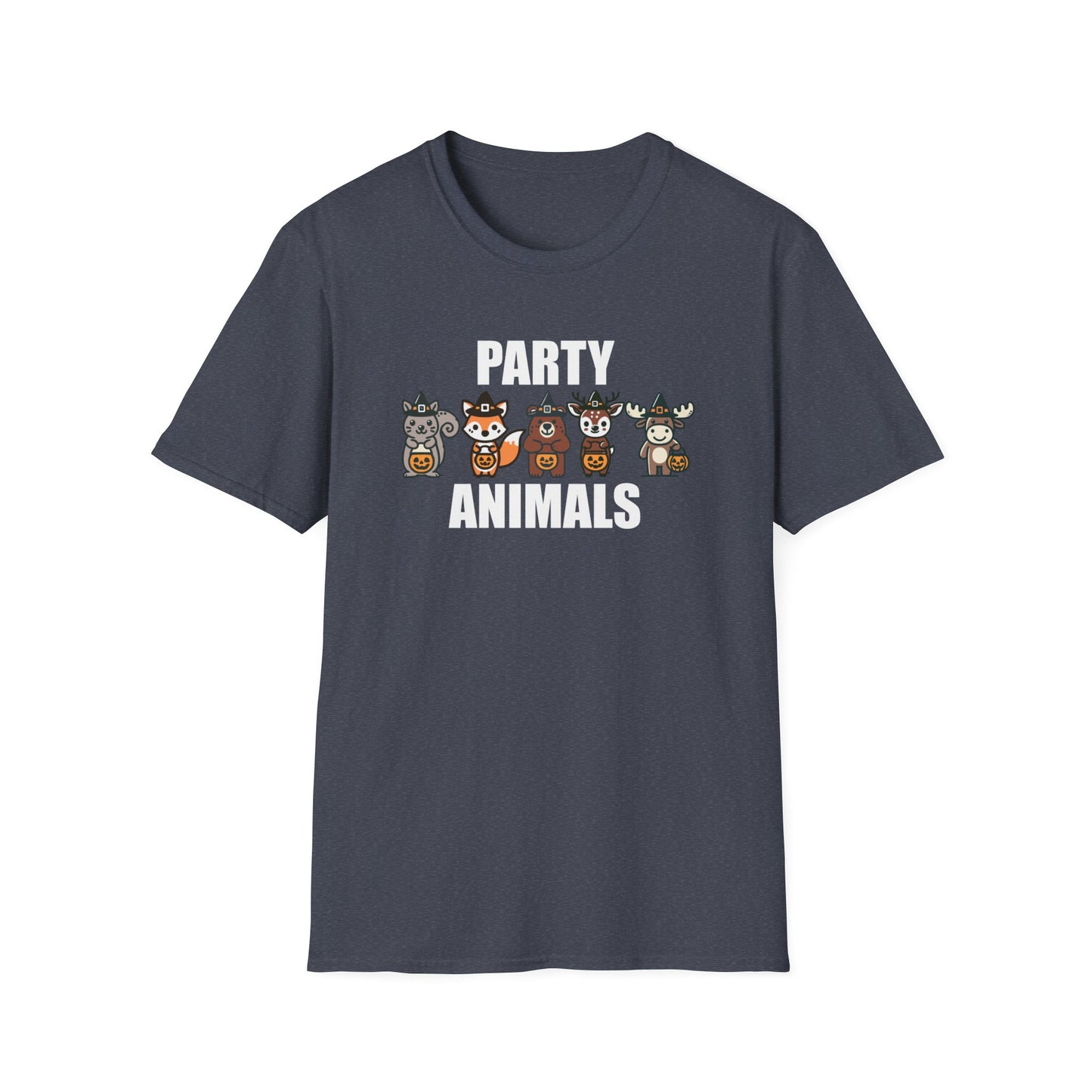 Party Animals Halloween T-Shirt - Funny Trick-Or-Treat Animal Tee - Forest Animals Halloween Costume Shirt