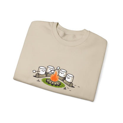 Campfire Marshmallows Sweatshirt - Cute Outdoor Camping Graphic Sweatshirt | Unisex