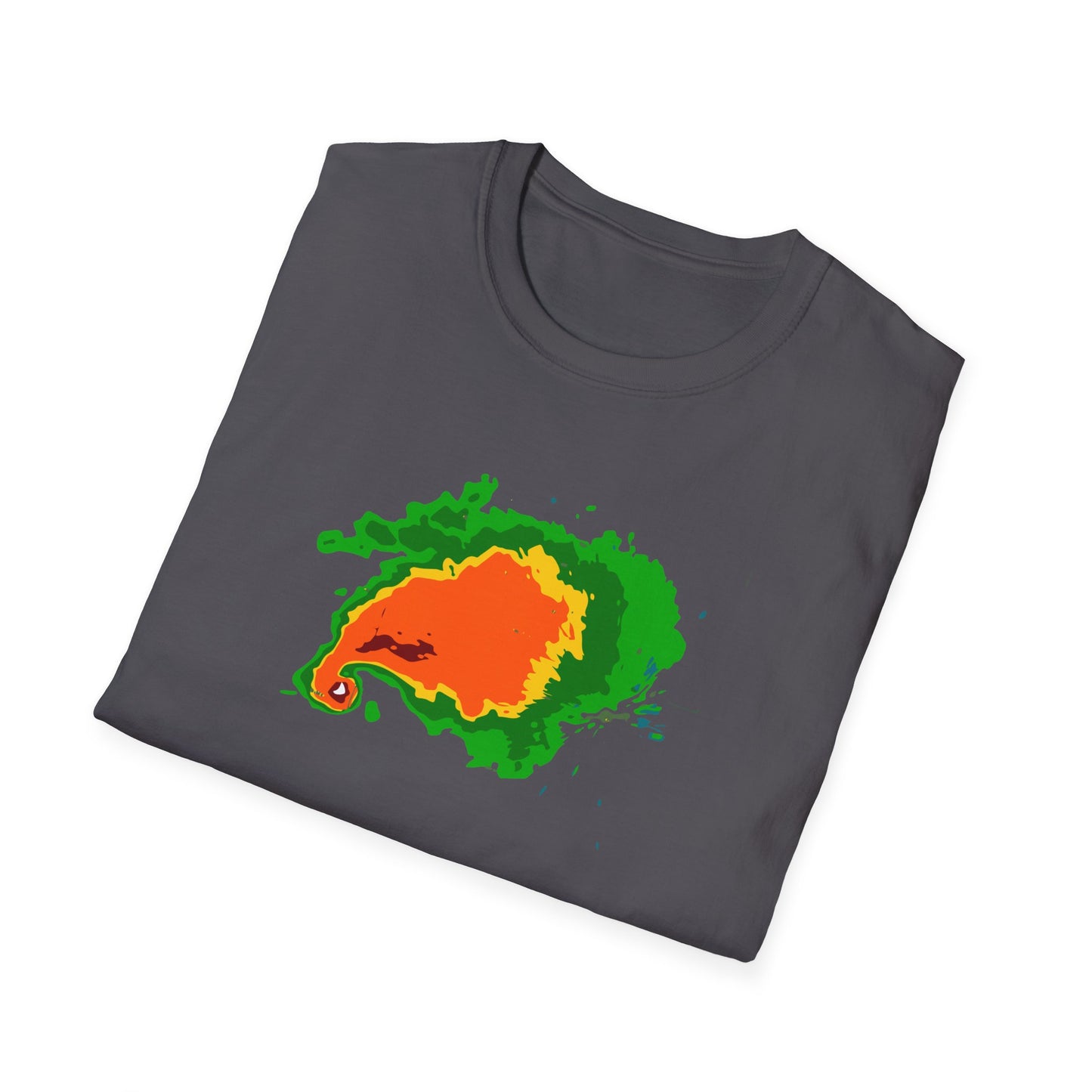 Weather Radar Hook Echo Supercell Design for Tornado Weather Enthusiasts - Storm Chaser Tee