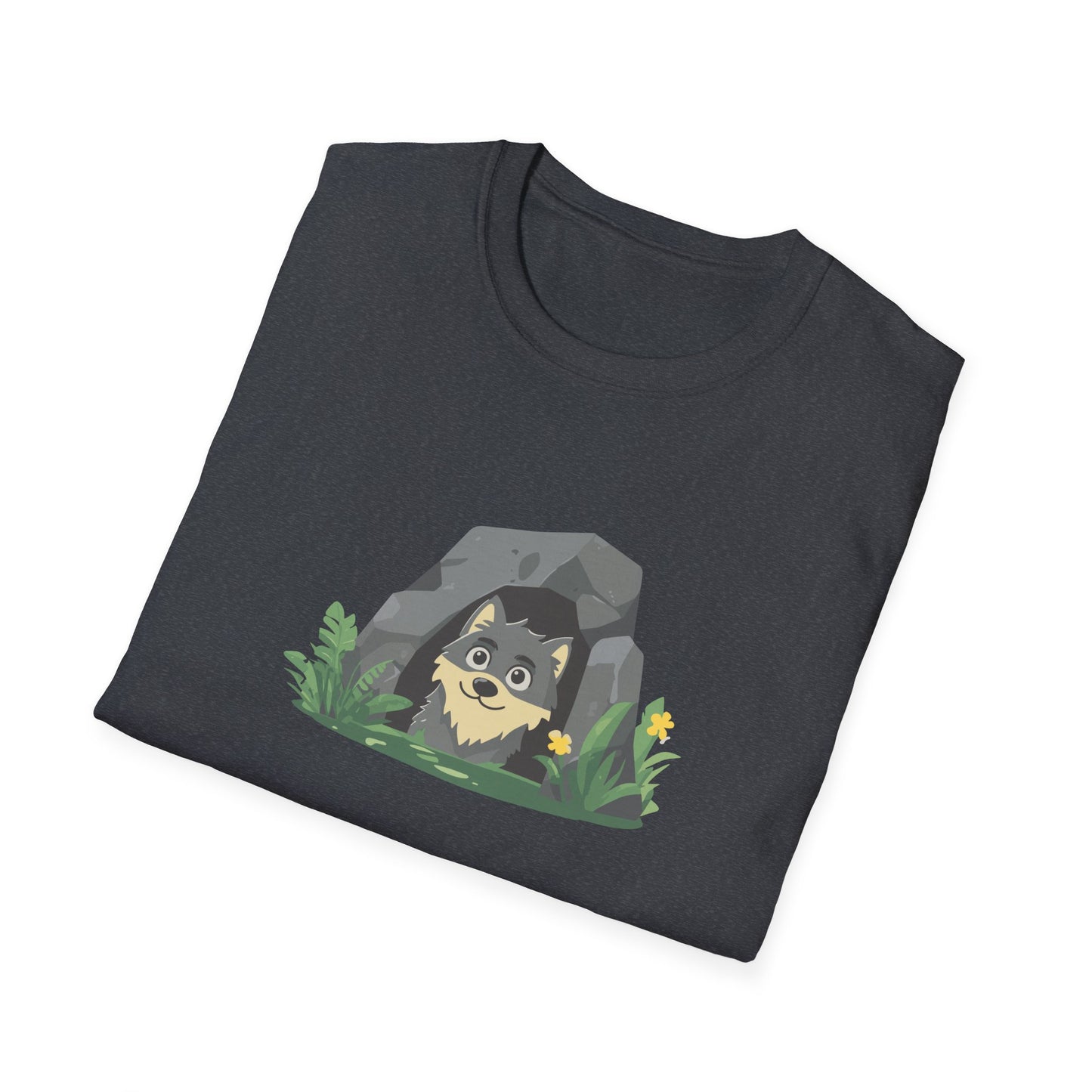 Adorable Wolf Cave T-Shirt | Cute Woodland Animal Graphic Tee | Perfect for Nature Lovers, National Park Enthusiasts, and Outdoor Adventures