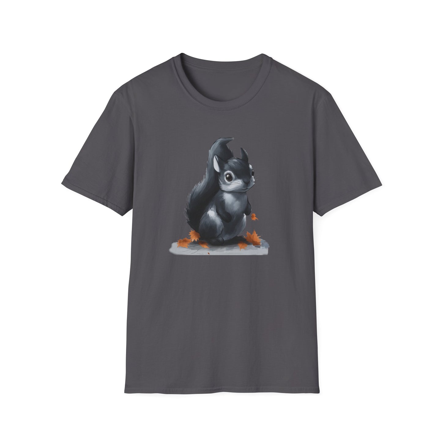 Cute Black Squirrel T-Shirt - Fall Animal Graphic Tee - Woodland Wildlife Shirt - Cozy Autumn Apparel - Nature Lover's Gift