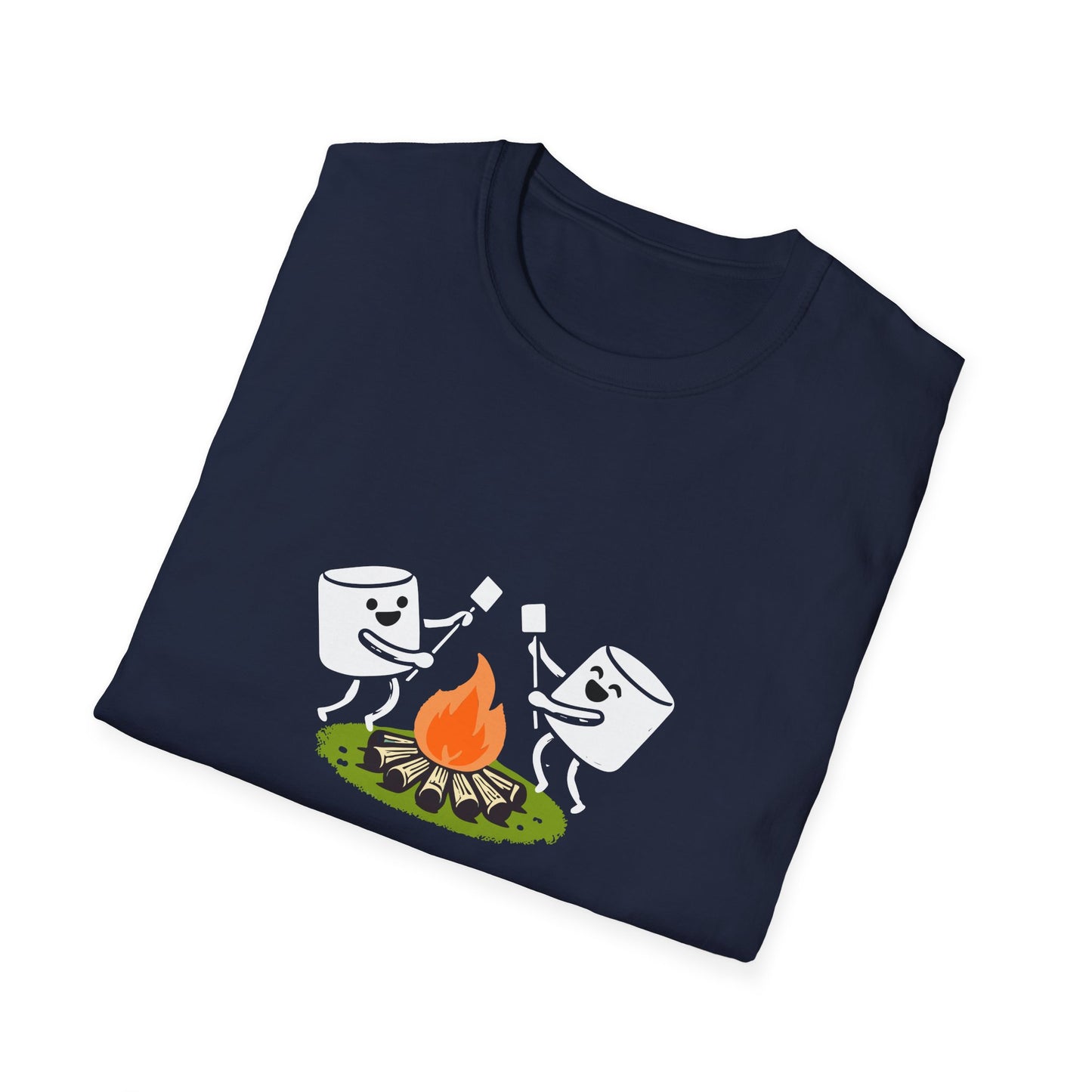 Campfire Dancing Marshmallows T-Shirt - Cute Outdoor Camping Graphic Tee