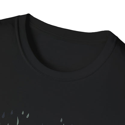 Rain Lover T-Shirt | Cozy Minimalist Aesthetic | Umbrella Rainy Day Outfit | Weather Lover Gift | Fall & Spring Fashion | Introvert Gift