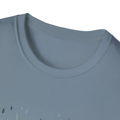 Rain Lover T-Shirt | Cozy Minimalist Aesthetic | Umbrella Rainy Day Outfit | Weather Lover Gift | Fall & Spring Fashion | Introvert Gift