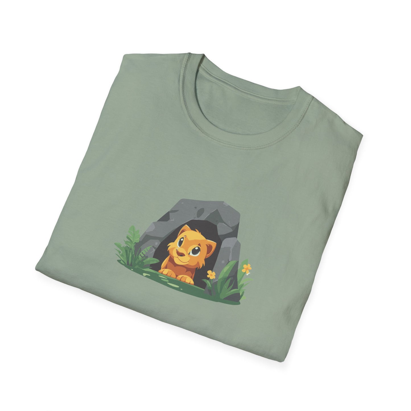 Adorable Mountain Lion Cave T-Shirt | Cute Animal Graphic Tee | Perfect for Nature Lovers, National Park Enthusiasts, and Outdoor Adventures